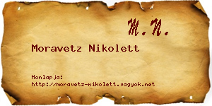 Moravetz Nikolett névjegykártya